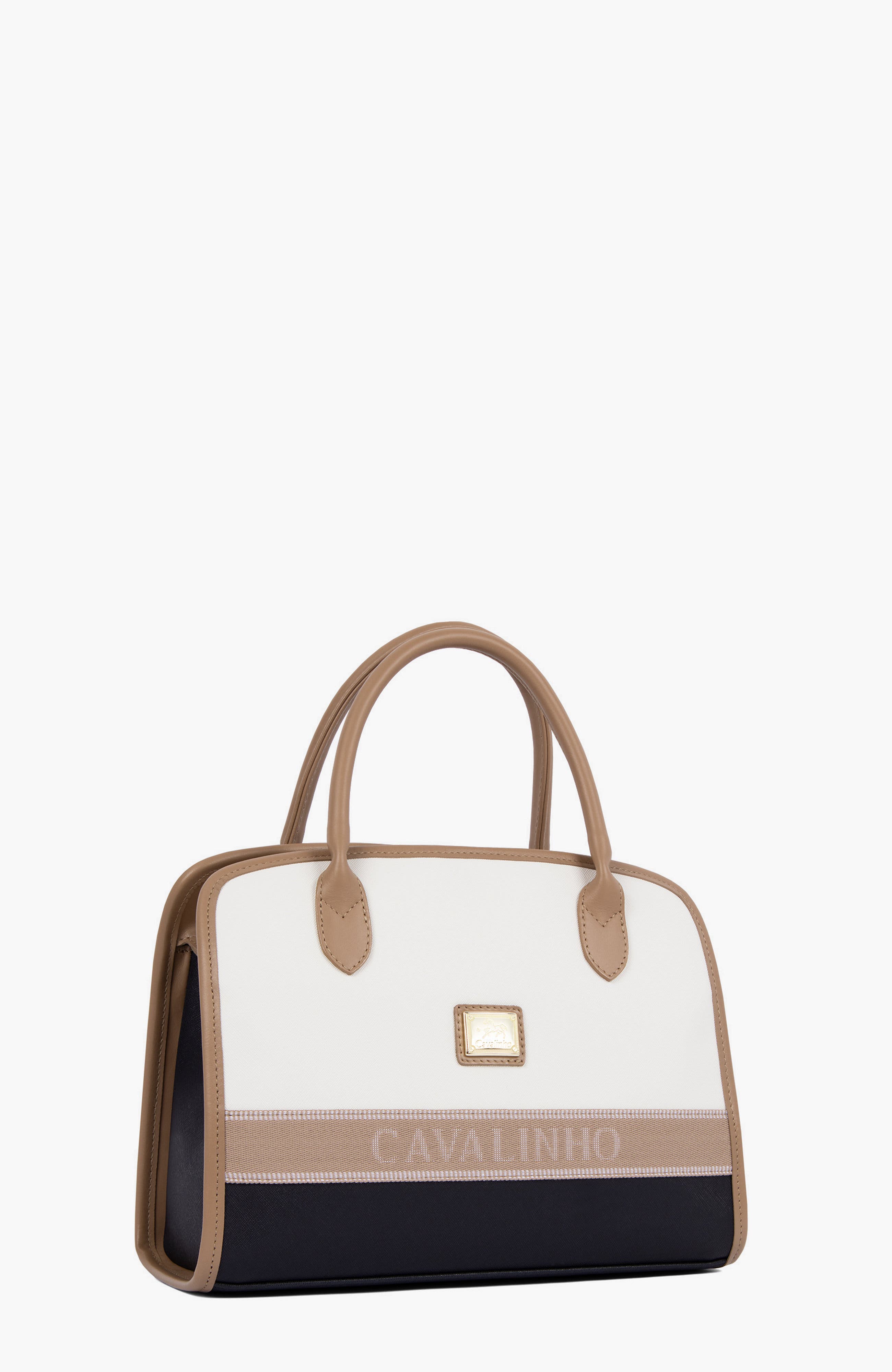 Only By Cavalinho 620 Handbag, Alternate, color, Beige / White / Navy