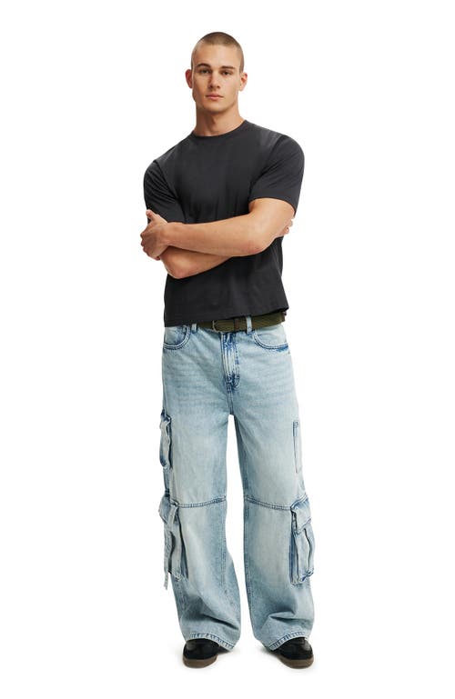Shop Cotton On Super Baggy Jean In Cargo Starlite Blue