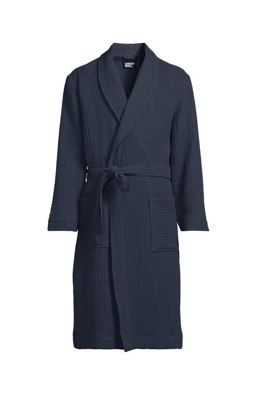 LANDS' END LANDS' END CALF LENGTH GAUZE ROBE