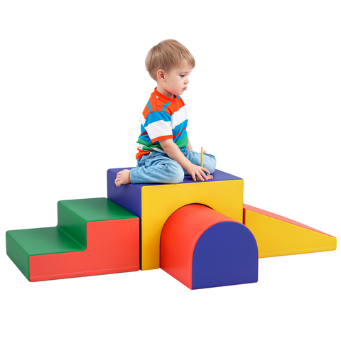 Foam Play Set for Toddlers, Easy-to-clean Soft & Safe Climbing Set