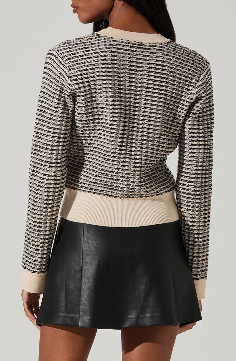 ASTR the Label Ellory Cardigan, Alternate, color, Black Cream