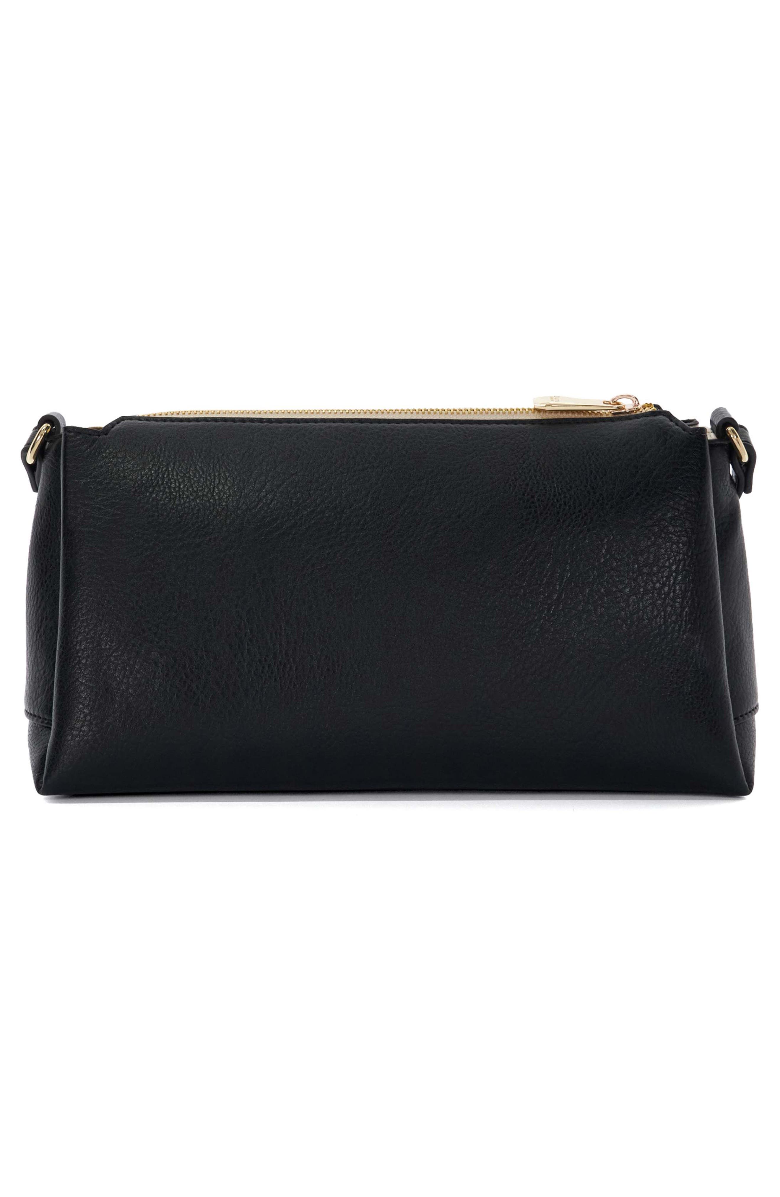 Dune London Darlino Crossbody Bag, Alternate, color, Black/ White