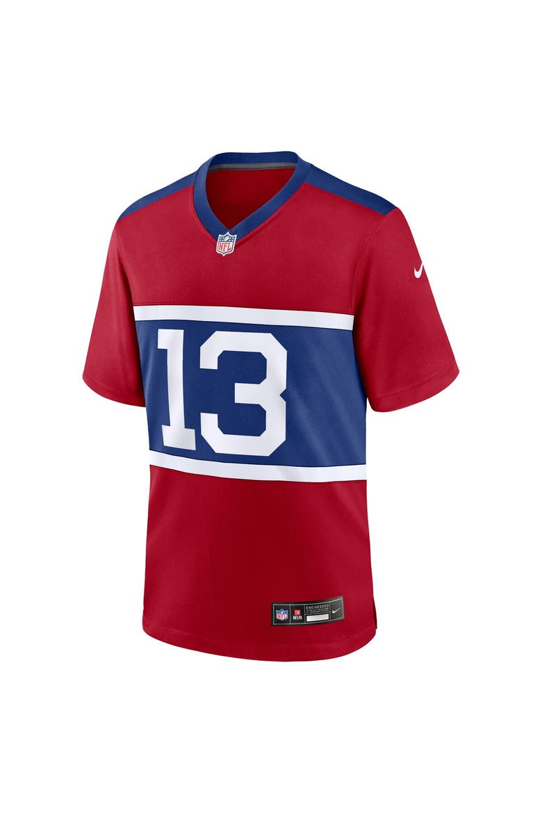 Men's Nike Jalin Hyatt Century Red New York Giants Alternate Player Game Jersey, Alternate, color, Red