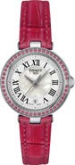 Tissot Bellissima Topaz Leather Strap Watch, 26mm