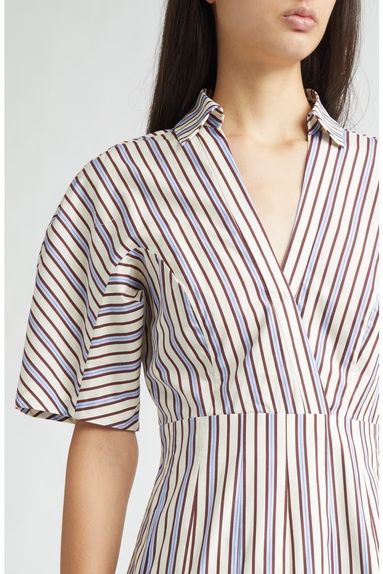 Stripe Cotton Dress, Alternate, color, CREAM MULTI