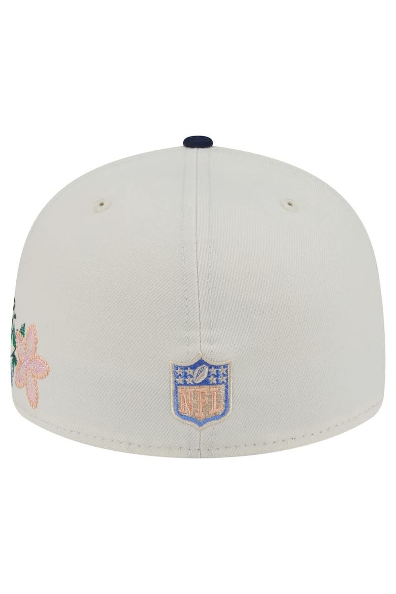 Men's New Era Cream/Navy Dallas Cowboys Tonal Florals 59FIFTY Fitted Hat, Alternate, color, Cream