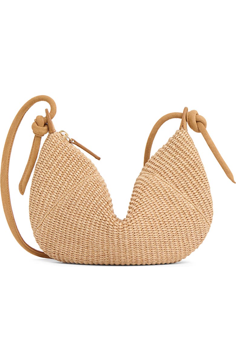 Mansur Gavriel Mini Fortuna Woven Raffia Bag, Main, color, Natural
