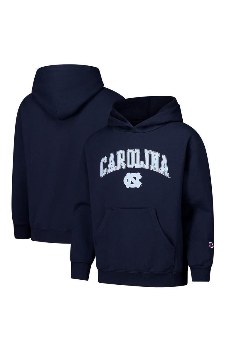 Champion Youth Champion Navy North Carolina Tar Heels Campus Pullover Hoodie, Alternate, color, Navy