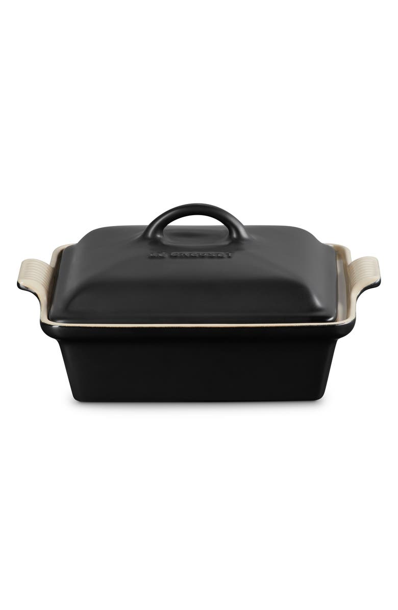 Le Creuset Heritage 2-Quart Covered Square Stoneware Casserole, Main, color,