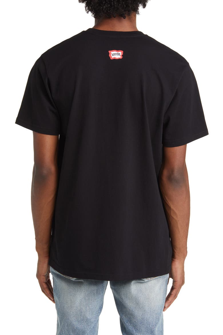 Pixel Cotton Graphic T-Shirt, Alternate, color, BLACK