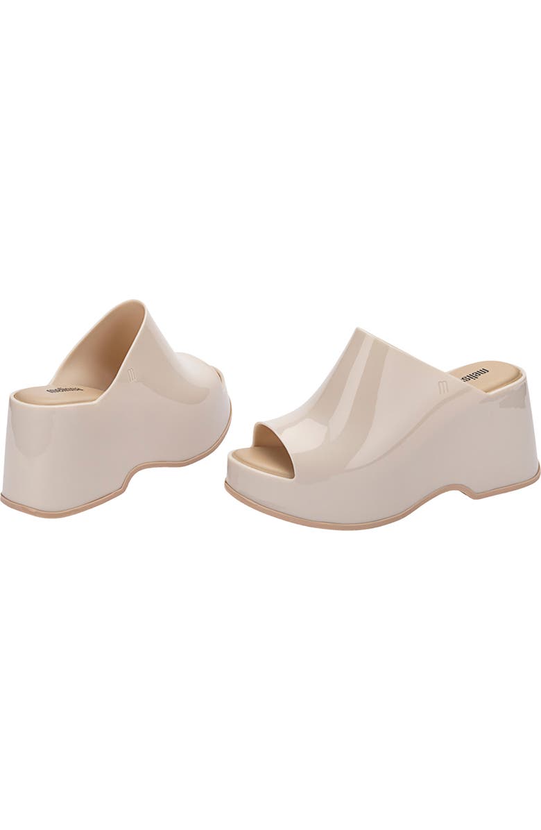 Melissa Patty Platform Slide Sandal, Alternate, color, Beige