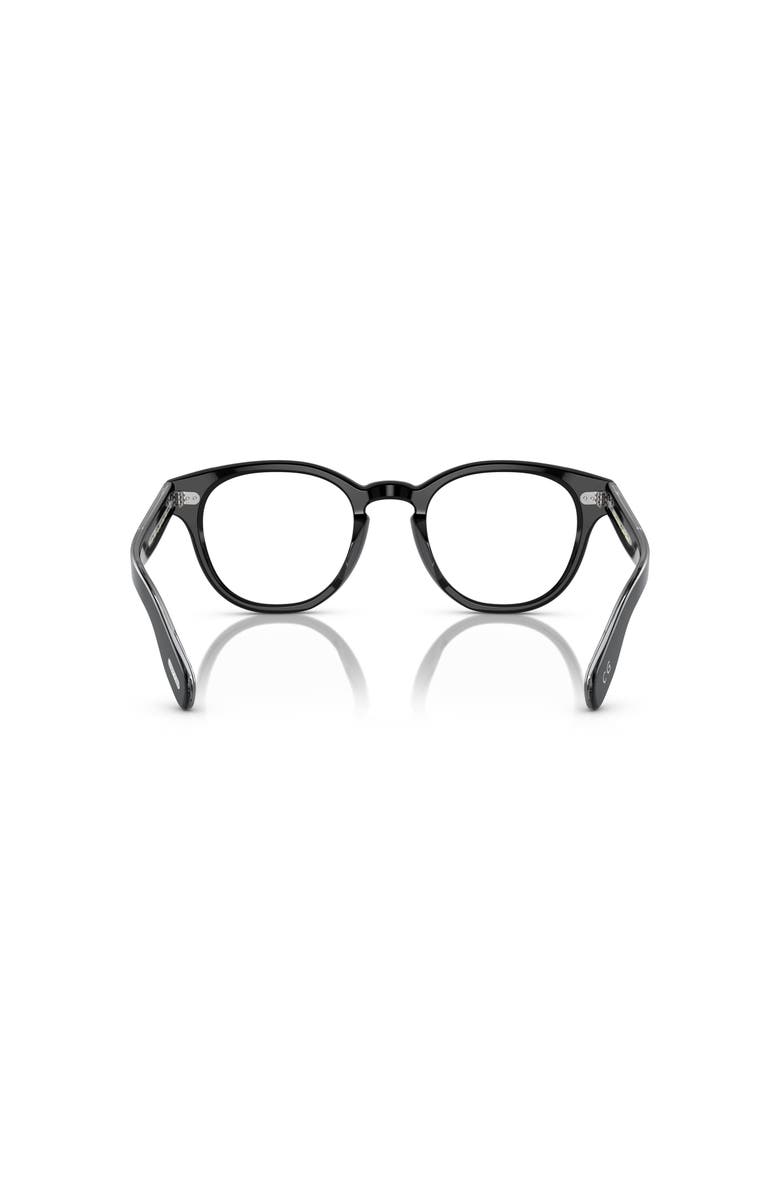 Oliver Peoples 50mm Round optical glasses, Alternate, color, Black