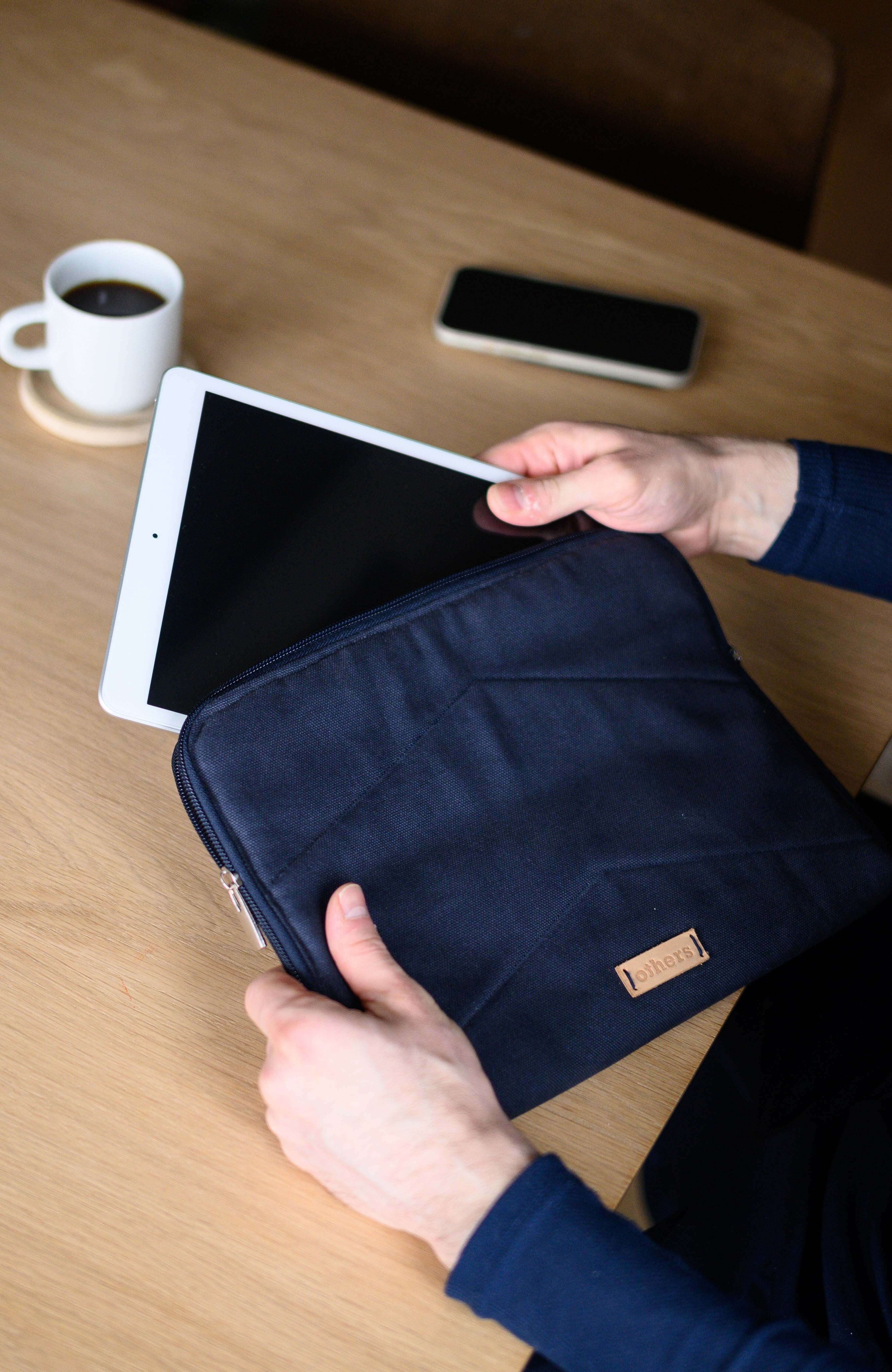 Others Trade for Hope Others Tablet Sleeve, Alternate, color, Navy