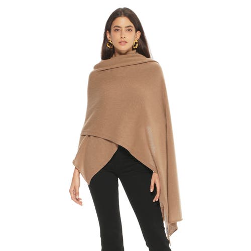 Monticelli Cashmere Pure Cashmere Feather-light Maxi Wrap Stole In Brown