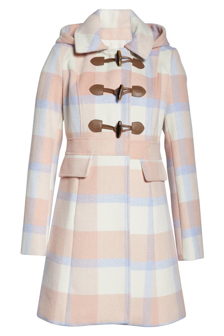 Annelise Plaid Hooded Coat (Nordstrom Exclusive), Alternate, color, MULTI