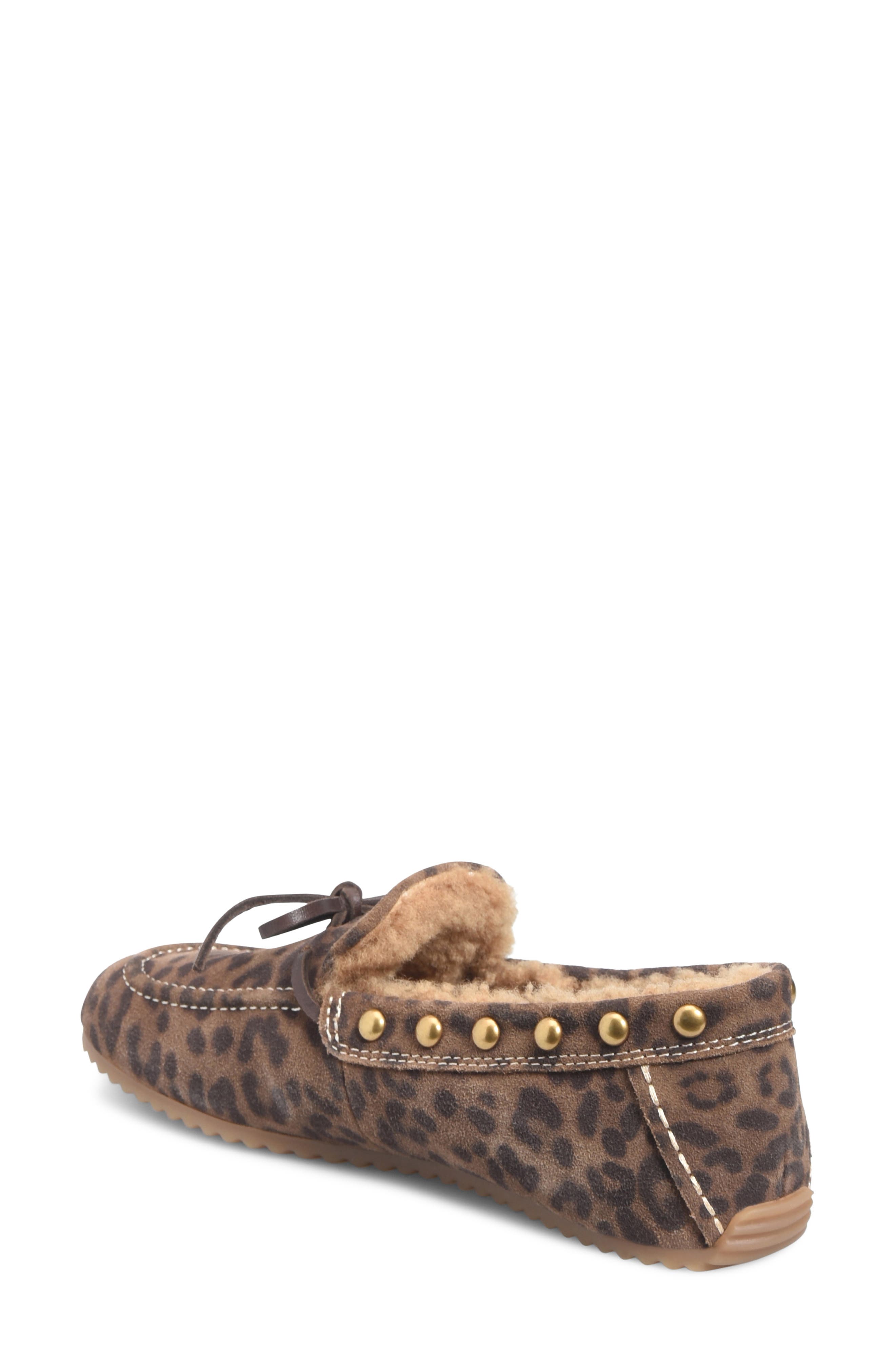 Alpine Genuine Shearling Loafer, Alternate, color, BROWN