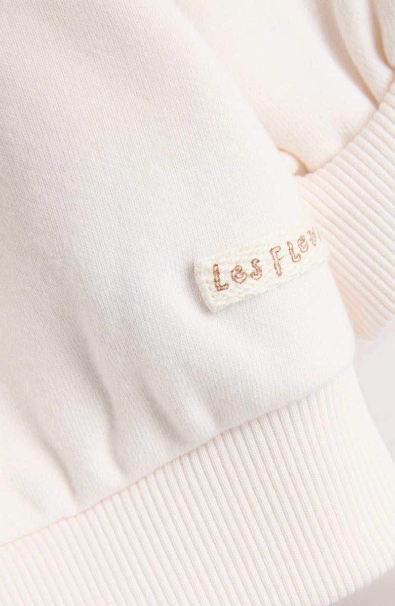 NEXT Kids' Bunny Sweatshirt & Floral Print Pants Set, Alternate, color, Cream