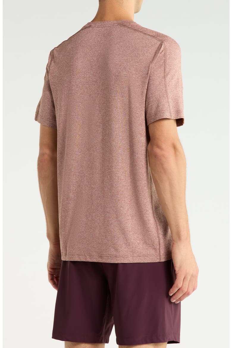 Invictus Perforated Performance T-Shirt, Alternate, color, MOCHA/ LINEN HEATHER