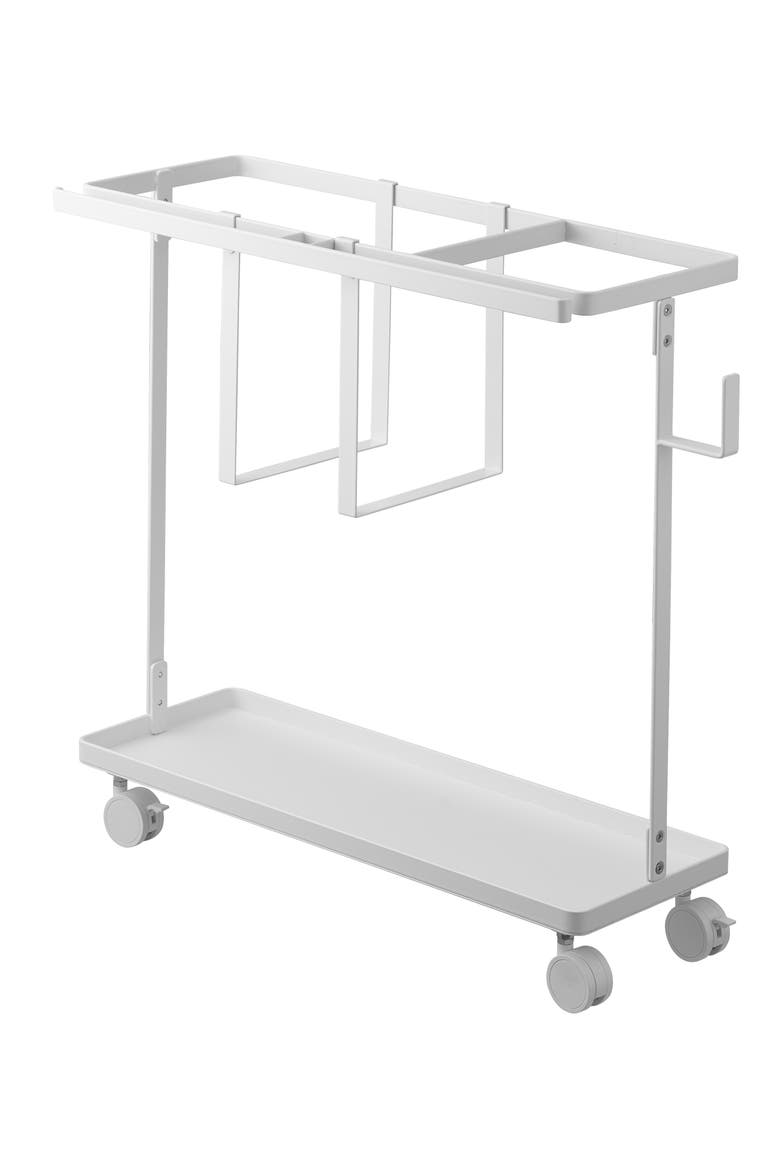 Fitness Equipment Storage Cart, Main, color, WHITE