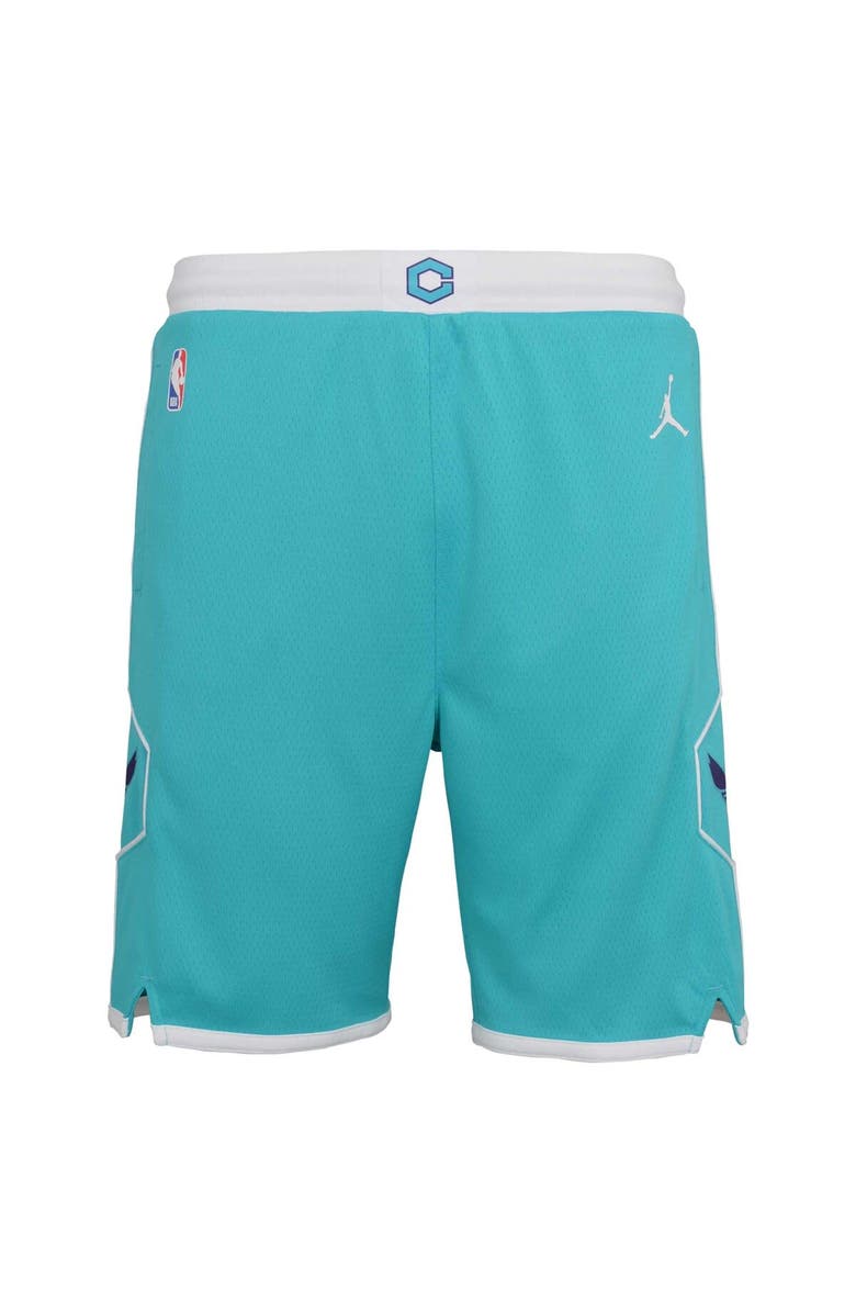 Jordan Brand Youth Jordan Brand Teal Charlotte Hornets 2020/21 Icon Edition Swingman Shorts, Alternate, color, 