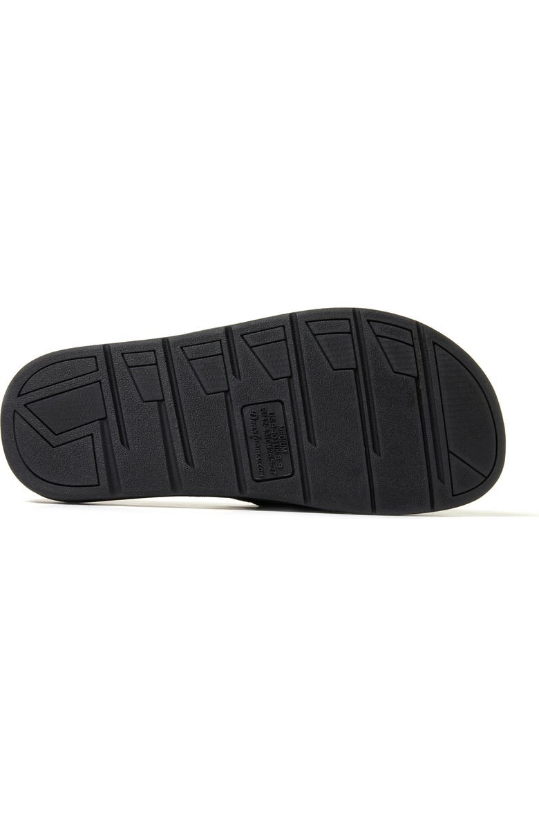 DEARFOAMS Collin Terry Adjustable Shower Slide Slipper, Alternate, color, Black