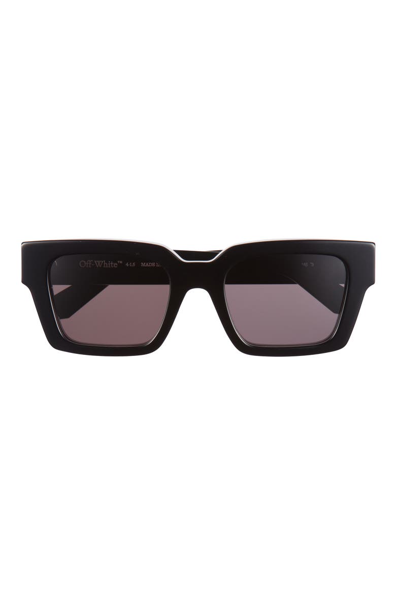 Virgil 53mm Square Sunglasses, Main, color, BLACKLOGO BLACK DAR