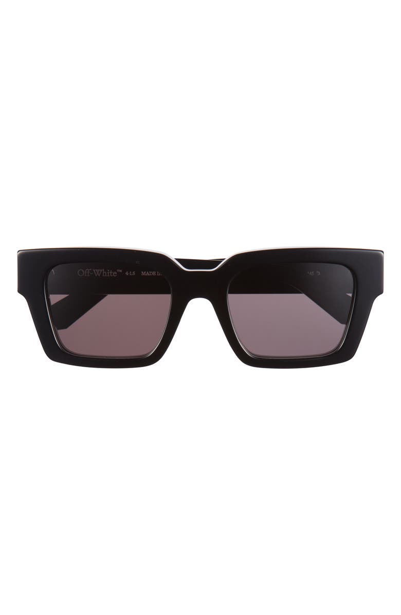 Off-White Virgil 53mm Square Sunglasses, Main, color, Blacklogo Black Dar