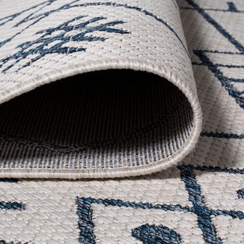 Jonathan Y Boho Moroccan Indoor/outdoor Area Rug In Ivory/navy