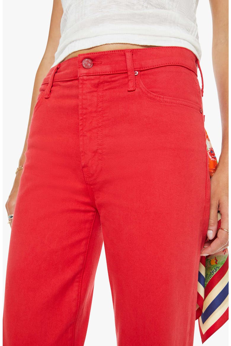 The Kick It High Waist Straight Leg Jeans, Alternate, color, TANGO RED