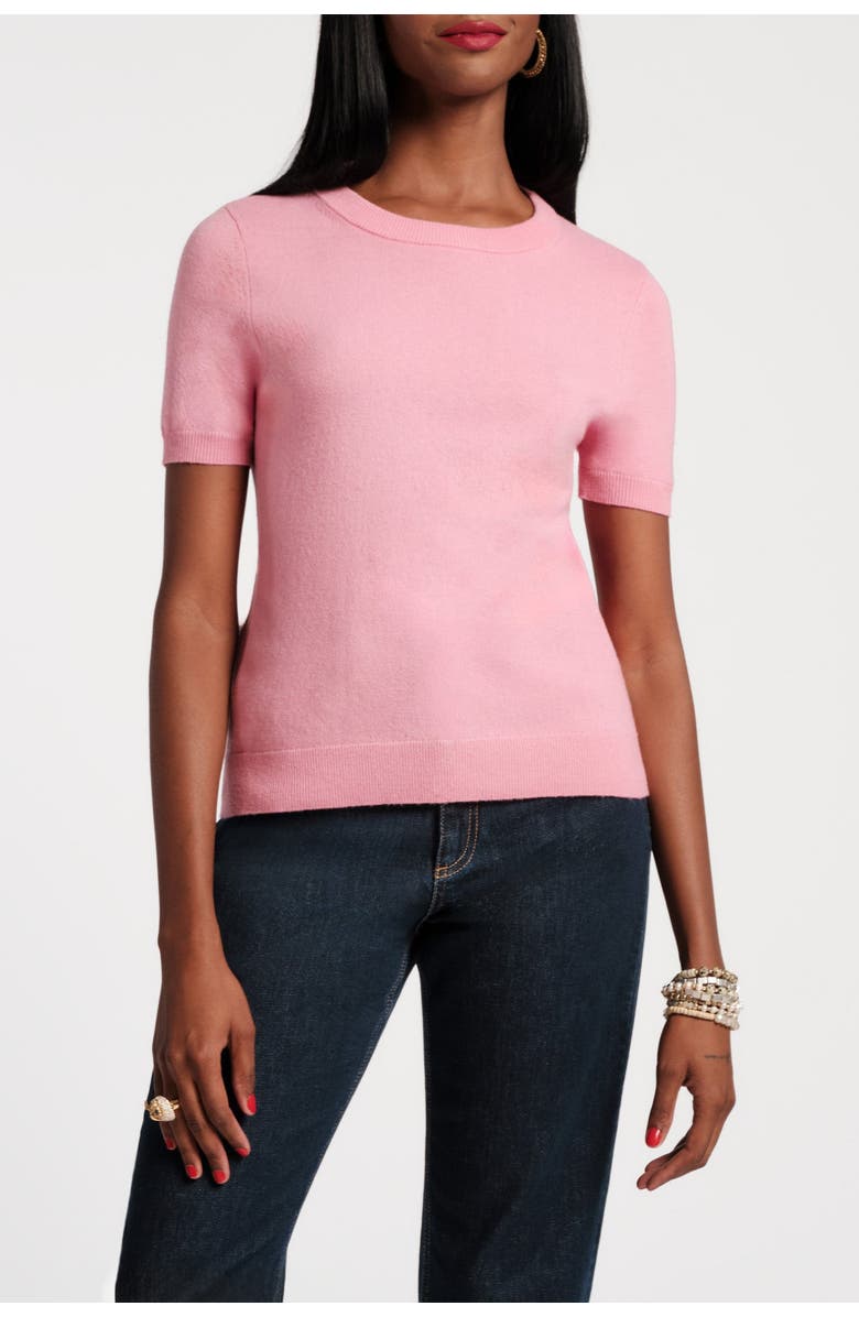 Frances Valentine Jo Knit T Wool/Cotton/Cashmere Blend, Main, color, Pink