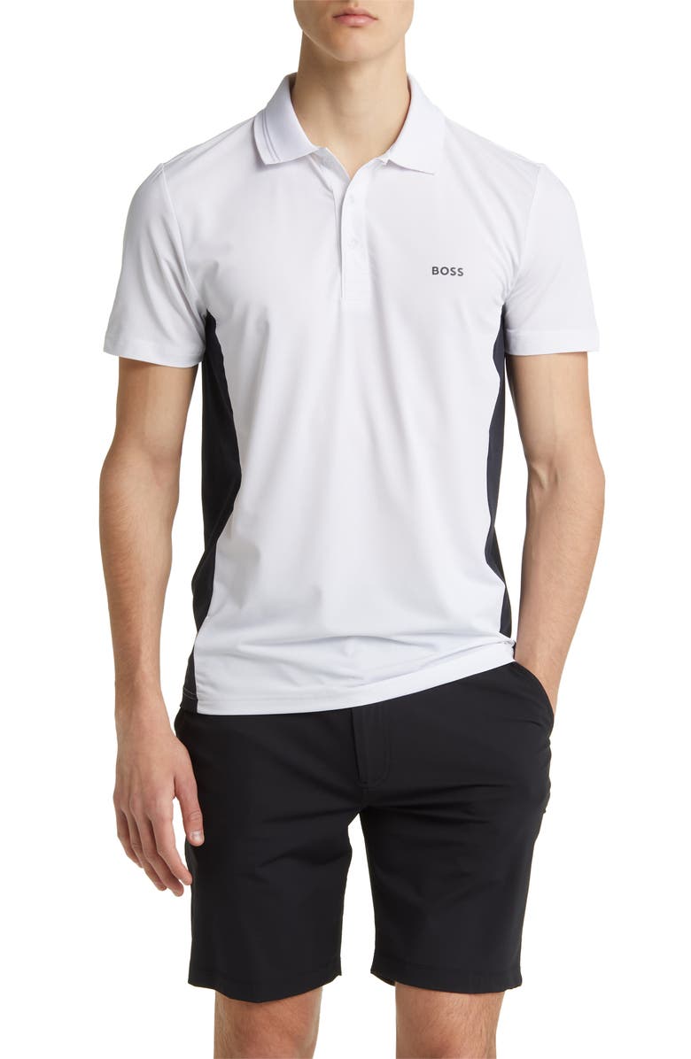 BOSS Paddytech Regular Fit Stretch Polo, Main, color, 