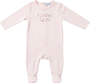 Whipped Cocoa Girl Bonne Nuit Cotton Spandex Snap Back Romper