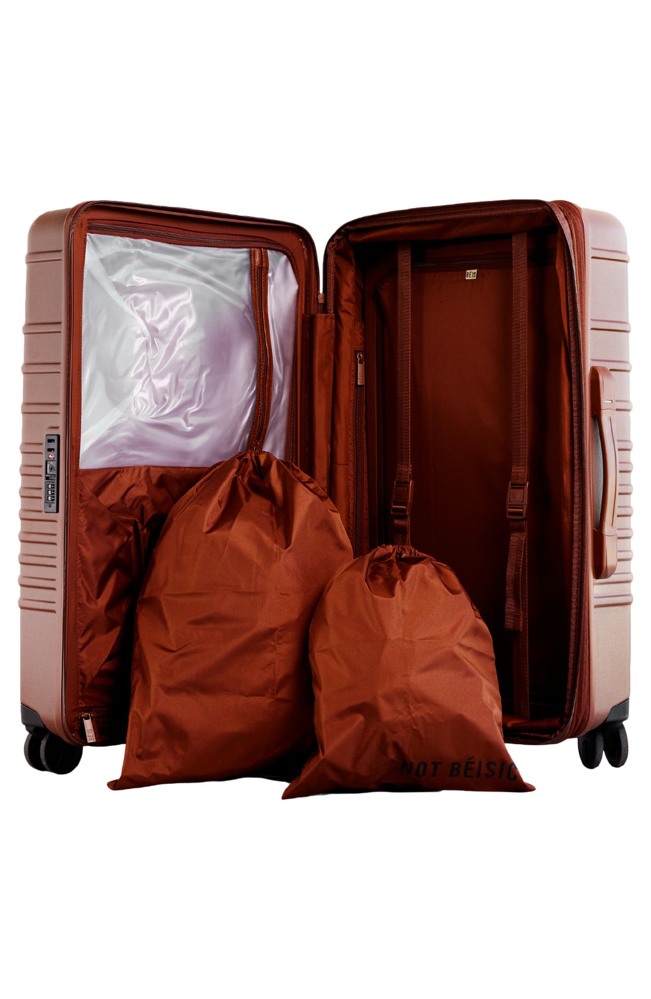 Béis The 26-Inch Check-In Roller, Alternate, color, Maple