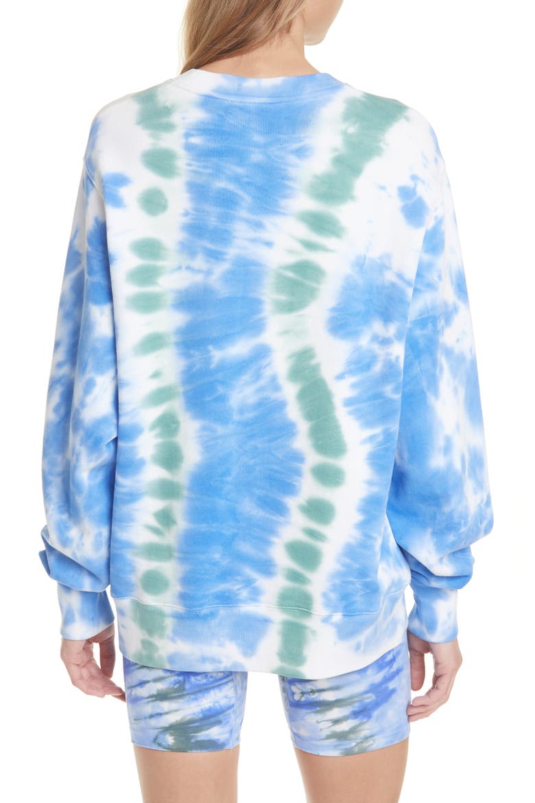 Tie Dye French Terry Sweatshirt, Alternate, color, VOLLEY BLUE TIE DYE