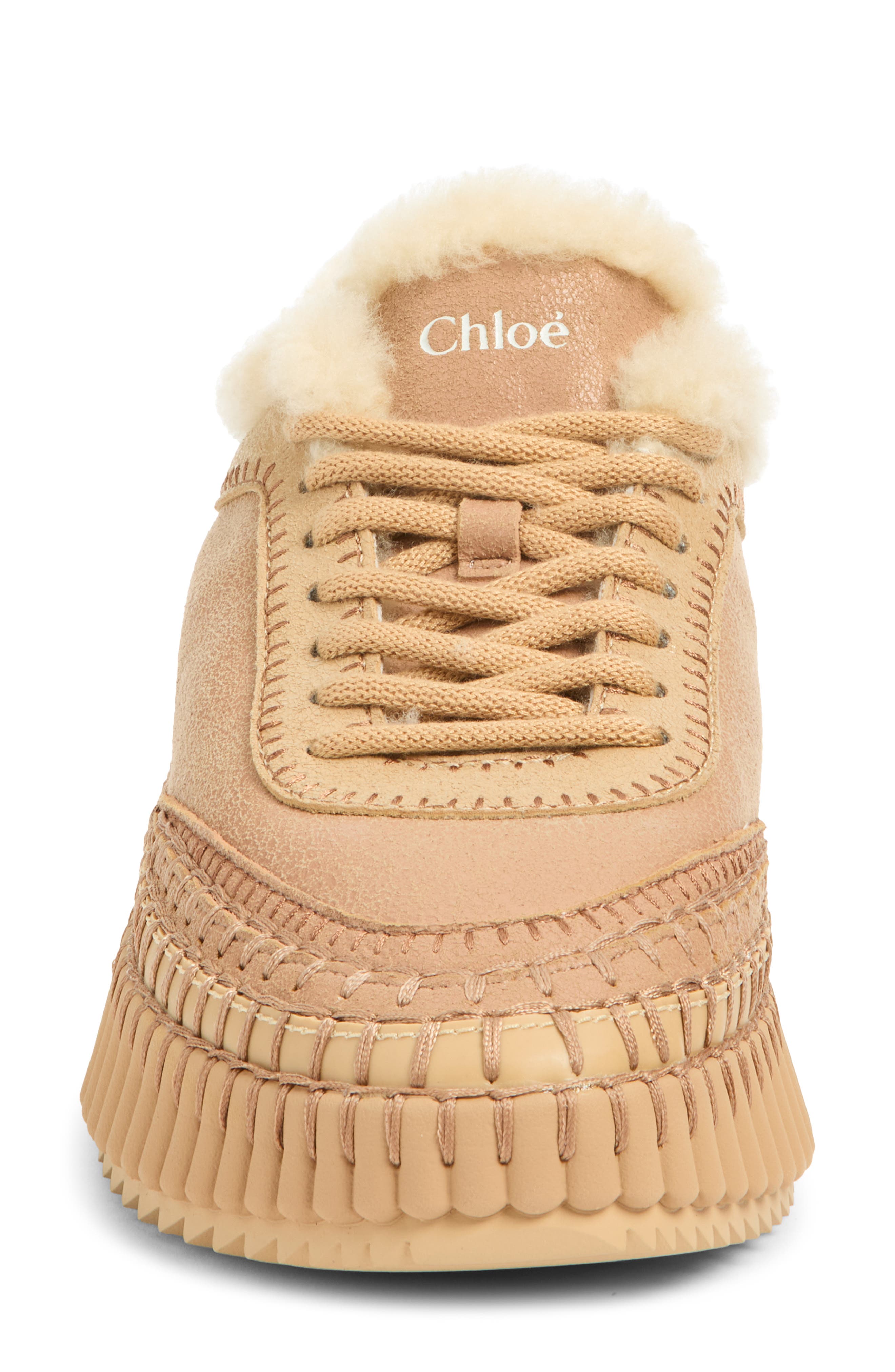 Nama Genuine Shearling Lined Sneaker, Alternate, color, AUTHENTIC BROWN