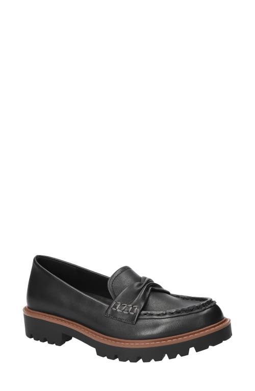 Bella Vita Avalon Lug Sole Loafer In Black
