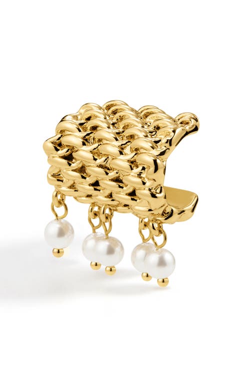 Palma Imitation Pearl Ear Cuff