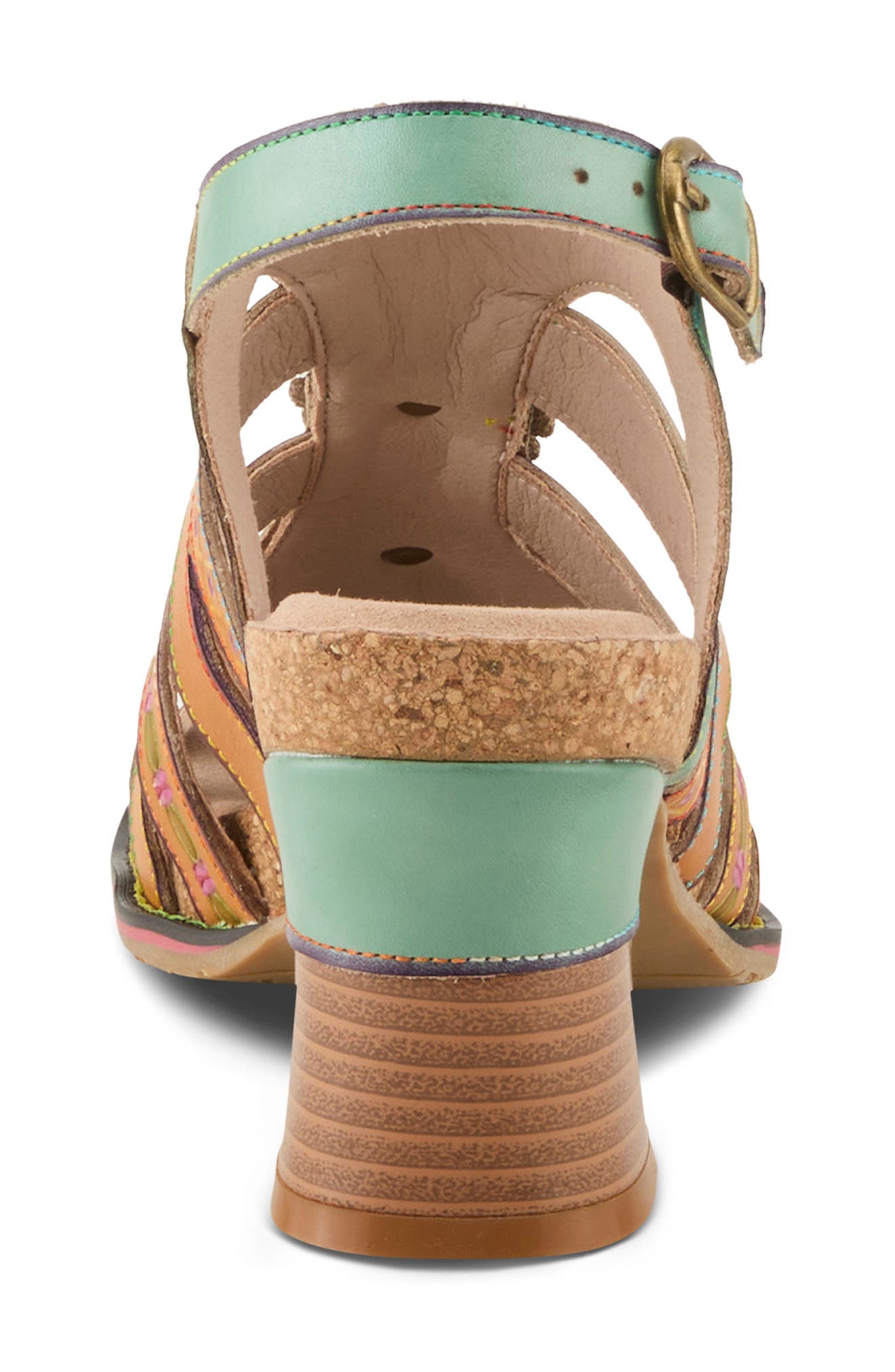 L'Artiste by Spring Step Galfriday Sandal, Alternate, color, Mint Green Multi