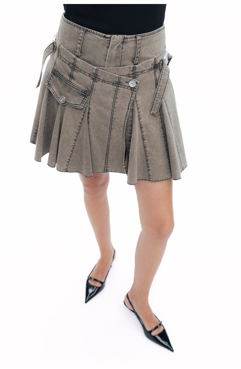 Nocturne Pleated Mini Skirt, Alternate, color, 