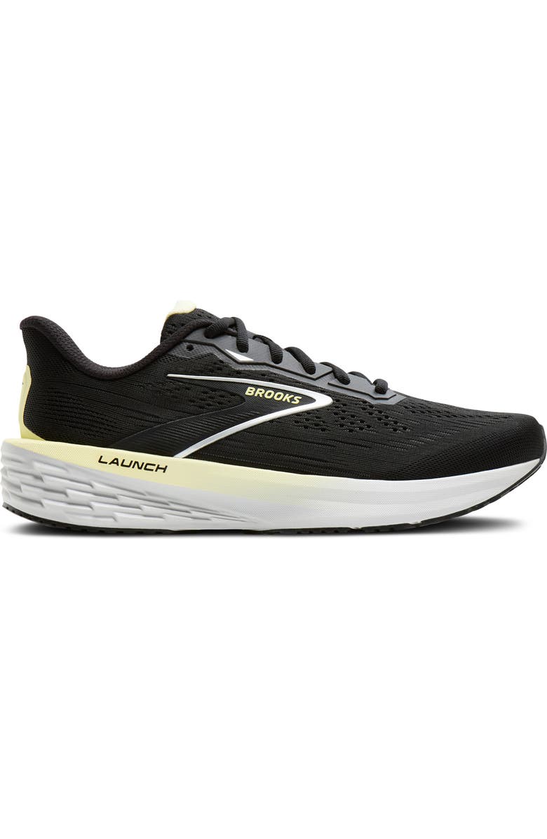 Brooks Launch 12 Running Sneaker, Alternate, color, Black/Luminary/Oyster