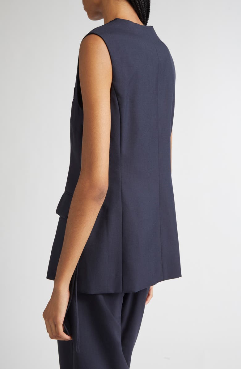 Marni Side Tie Wool Vest, Alternate, color, 00B99 Blue Black