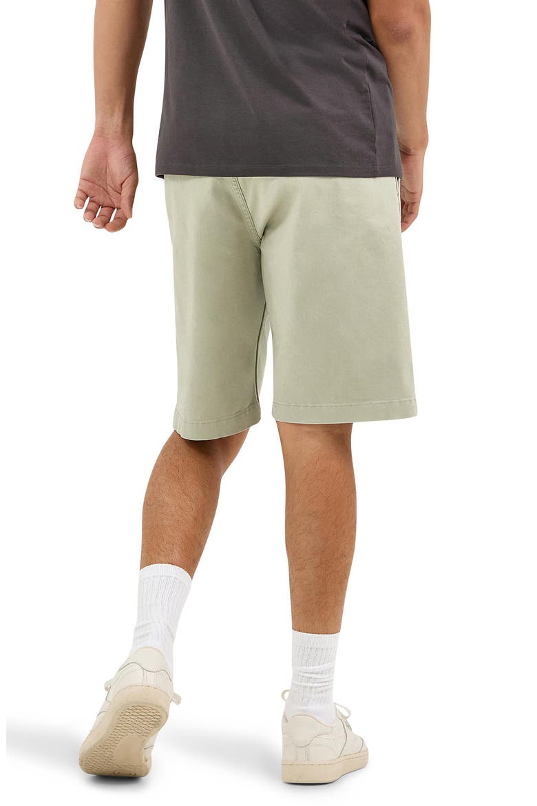 Casey Jones Flat Front Stretch Cotton Shorts, Alternate, color, TEA