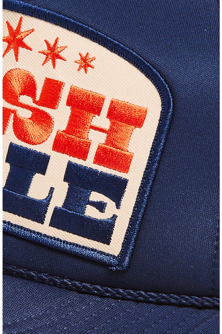 Nashville Patch Trucker Hat, Alternate, color, NAVY