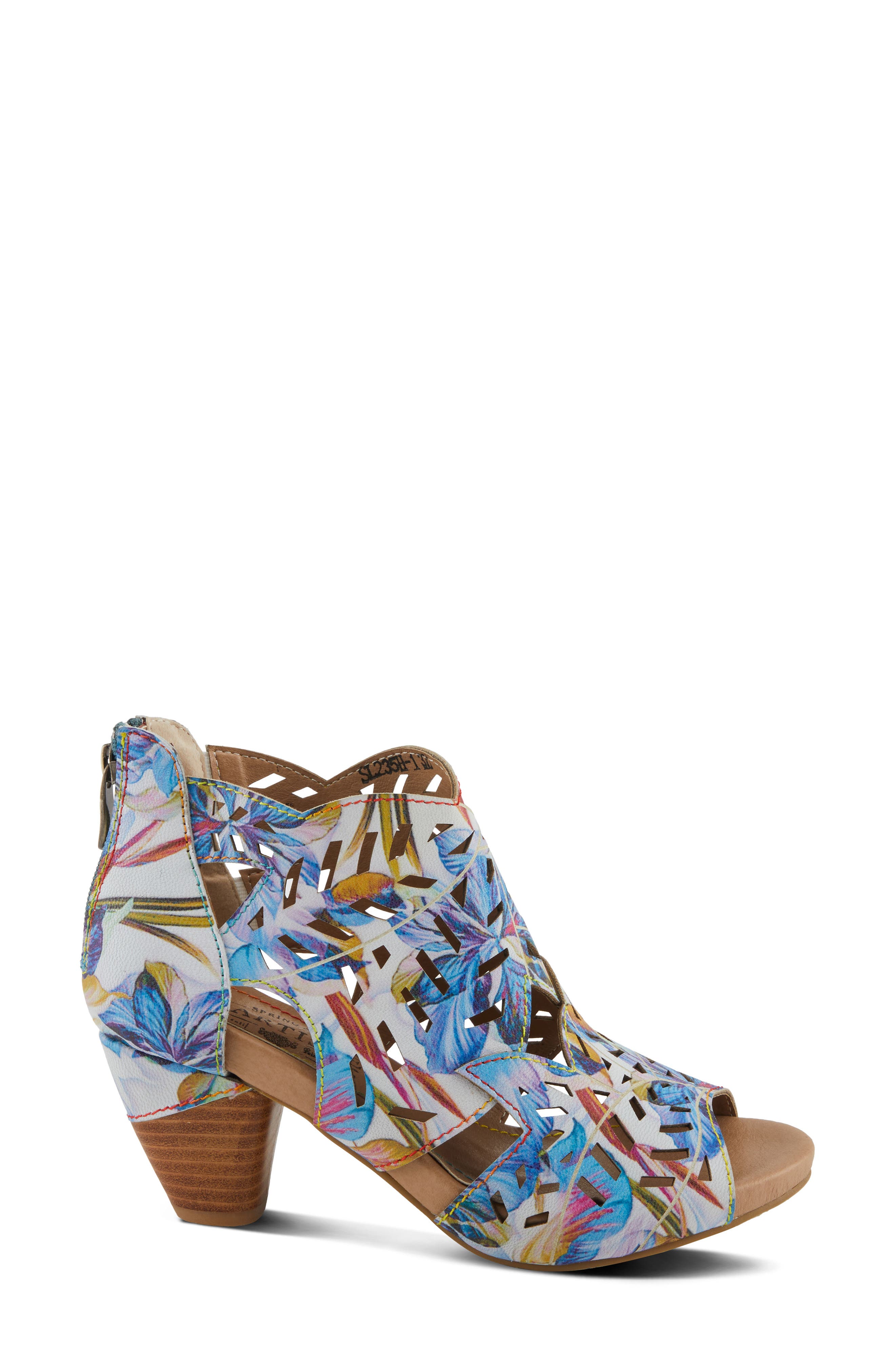 L'Artiste by Spring Step Icon Fleur Sandal, Alternate, color, Blue Multi
