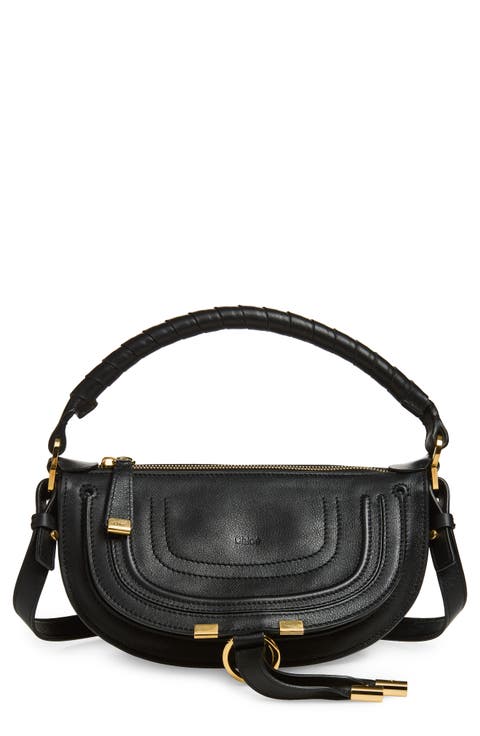 Mini Marcie Leather Camera Shoulder Bag