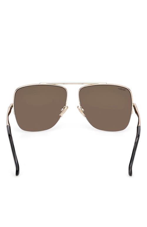 Max Mara 59mm Pilot Sunglasses