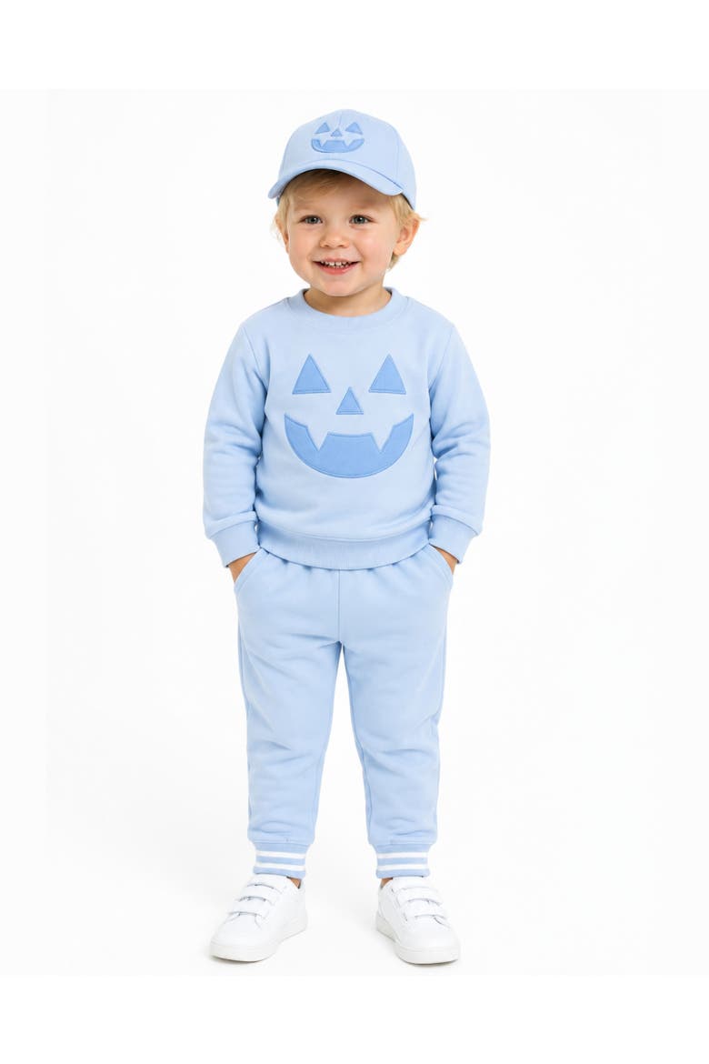 Jack-O-Lantern Baseball Hat, Alternate, color, Blue