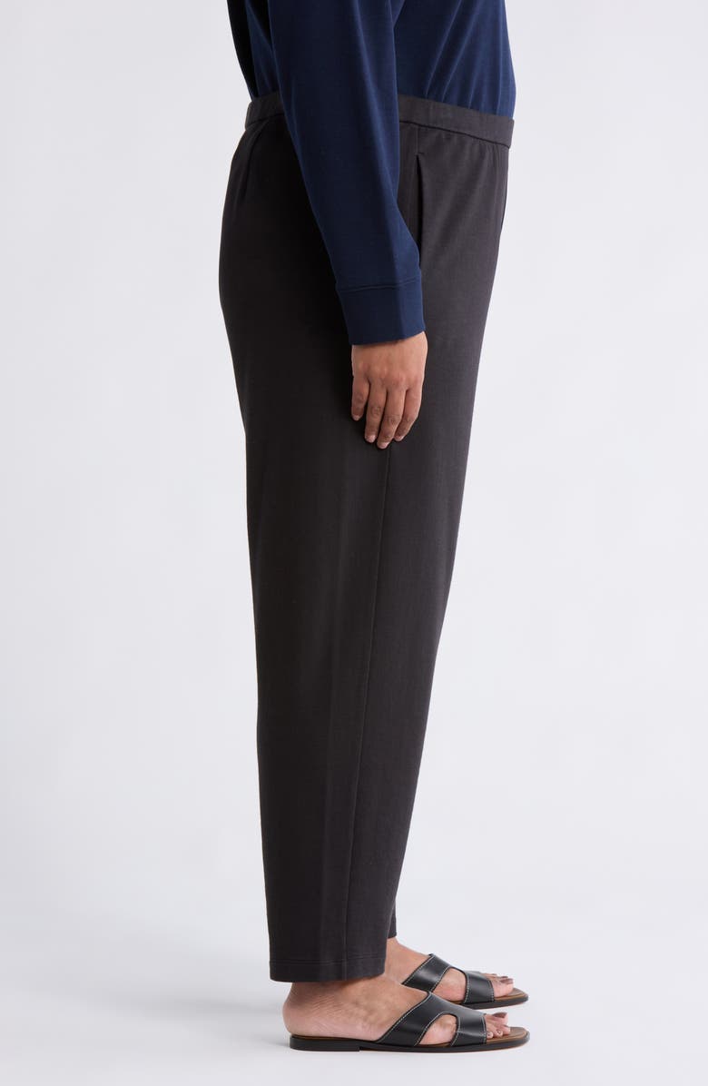 Eileen Fisher Slouch Ankle Pants, Alternate, color, Washed Black