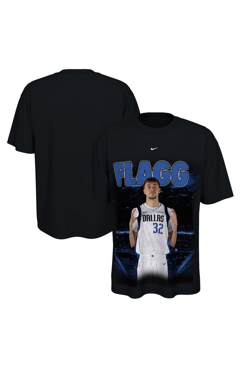 Nike Unisex Nike Cooper Flagg Black Dallas Mavericks New Faces x New Places T-Shirt, Main, color, Black