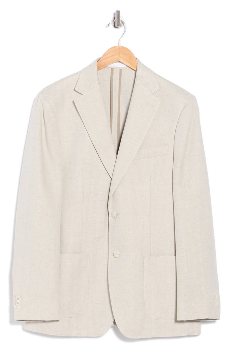 Tan Herringbone Notch Lapel Sport Coat, Alternate, color, TAN HERRINGBONE